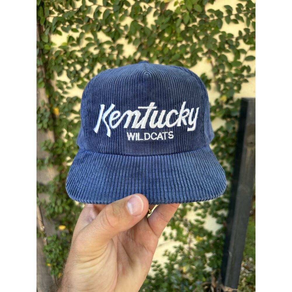 Vintage Sports Specialties Kentucky Wildcats Corduroy Script Strapback Hat